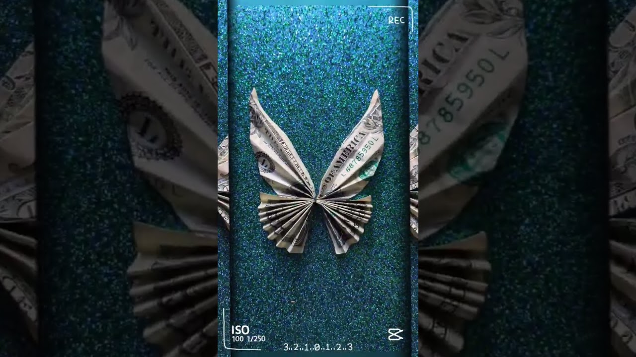 Two dollar bills 7 different butterflies | Butterfly Money Fold | Tutorial is in the description