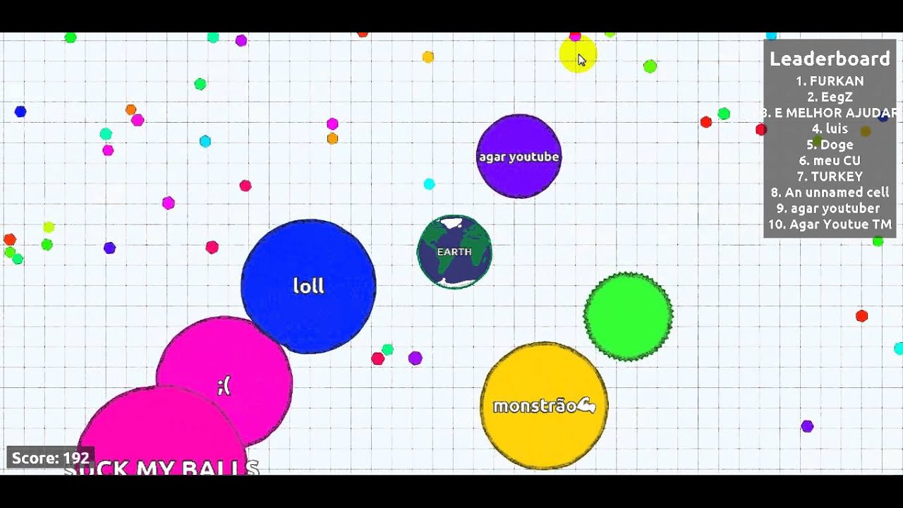 agar.io uno de los juegos de entretrenimiento