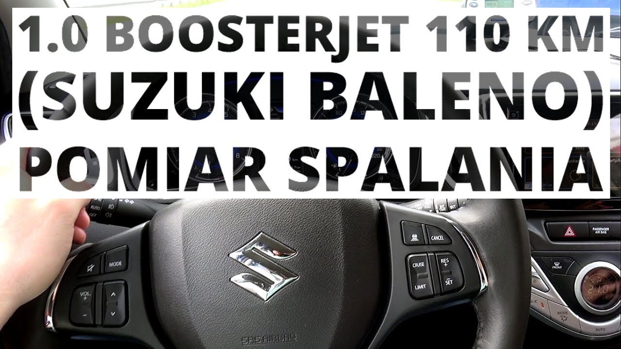 Suzuki Baleno 1.0 BoosterJet 110 KM (MT) - pomiar zużycia paliwa
