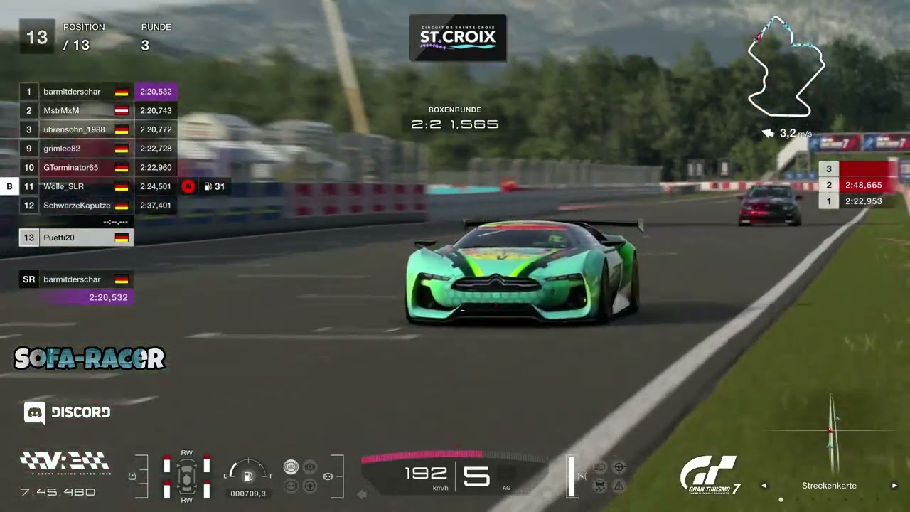 Sofa-Racer // Saison 21 // Gruppe 4 // Rennen 2 // Circuit de Saint-Croix - B