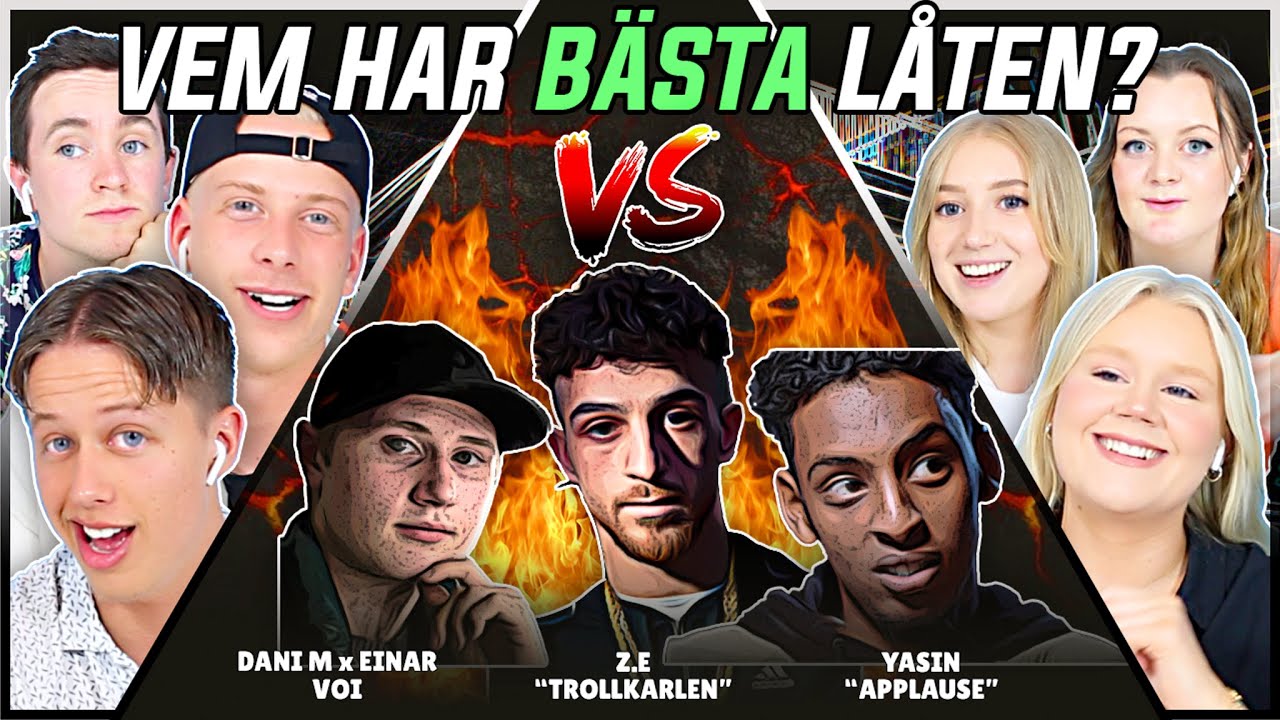 VEM HAR BÄSTA LÅTEN? (Z.E, Einar, Yasin) | Swedish Rap Reaction | #35