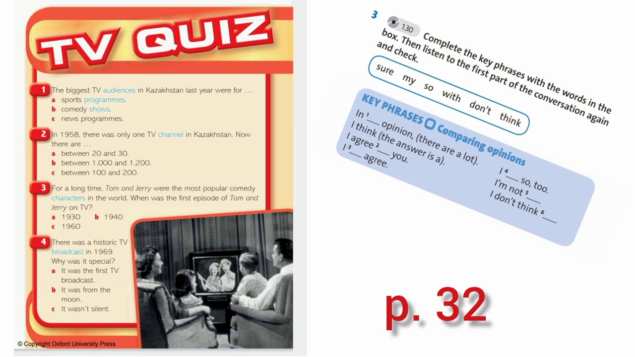 English Plus 8. Module 3. Ex 2,3 p. 32