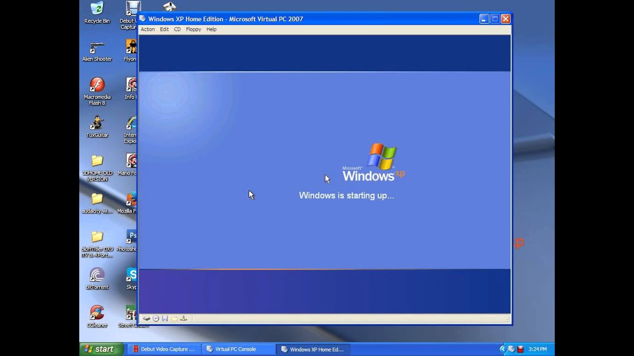 Windows XP Home Edition on just 32 MB of RAM