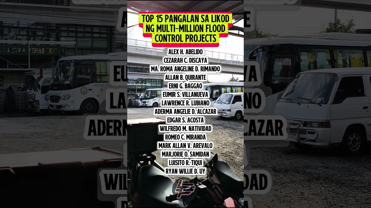Top 15 Pangalan sa Likod ng Multi-Million Flood Control Projects 💰💲☝️ #floodcontrol #shorts #fyi