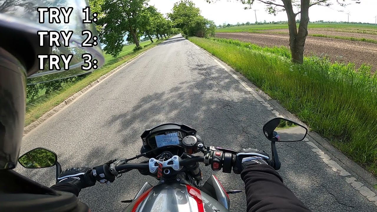 Triumph Street Triple RS 2020 acceleration test 0 100kmh Amateur