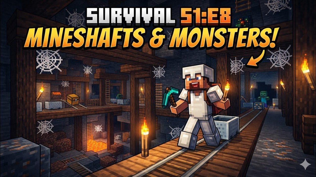 The Mineshaft That Made Me Rich 💎(Minecraft Survival Season 1 Episode 8)