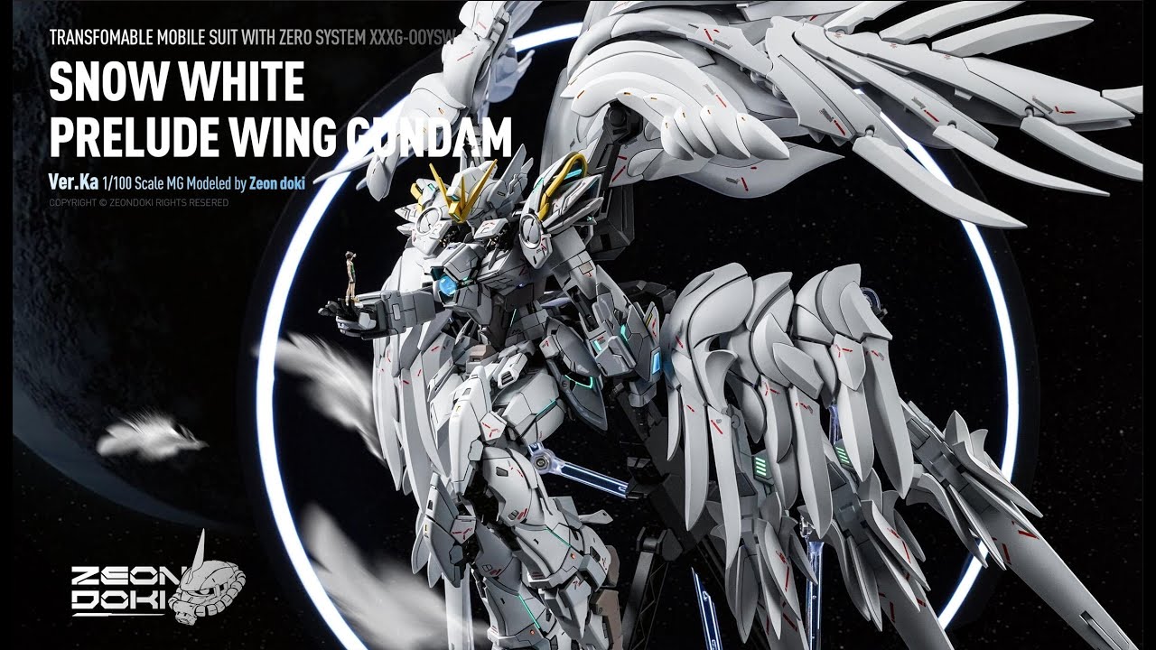 ウイングガンダムスノーホワイトプレリュード?? | Custom MG Wing Gundam Snow White Prelude Ver. Ka | MG1/100飛翼高達ver.ka改造全塗裝