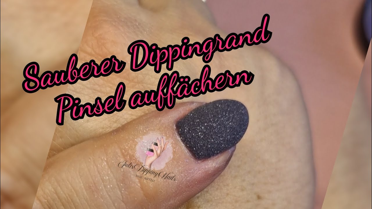 Dipping Powder Sauberer Dippingrand mit Produkten @dipdrip_dippingpowder