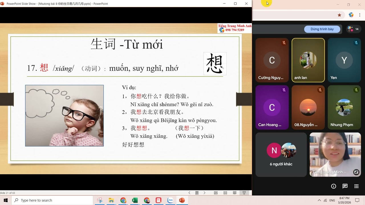 Bài 8 MST1 你的生日是几月几号 buổi 3