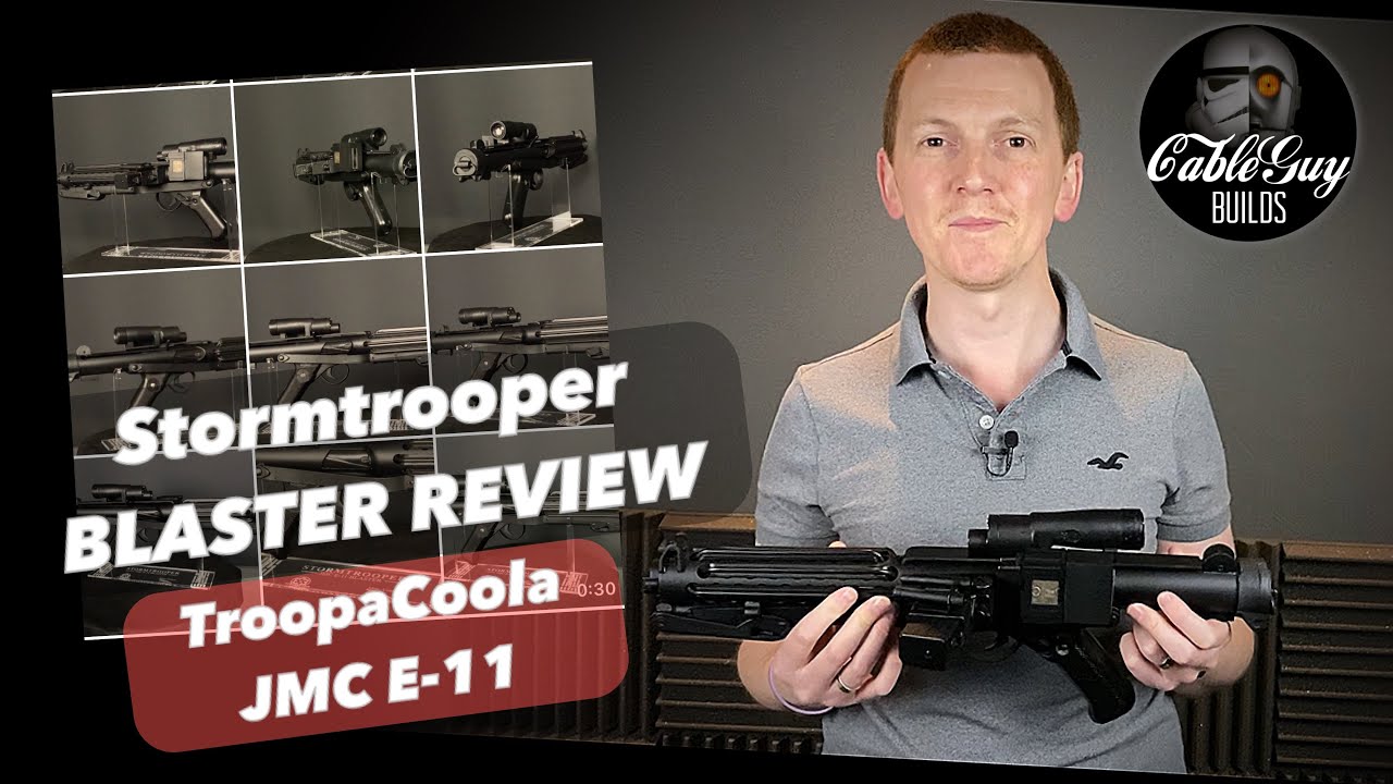 Star Wars Stormtrooper Blaster REVIEW - TroopaCoola JMC E-11