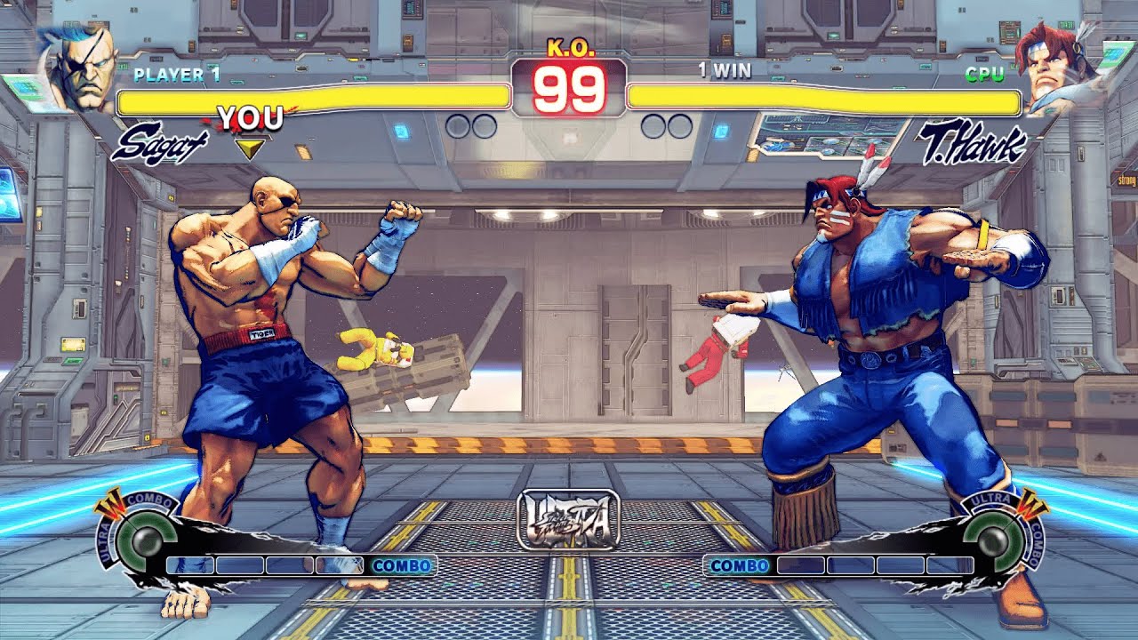 Sagat vs T.Hawk (Hardest) Street Fighter 4.| Epic Battle