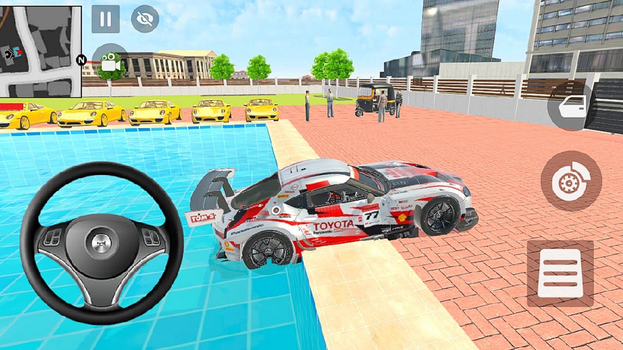 Car bike game simulator 🎮 Trending girl order an Toyota GT supra car and drive in the game