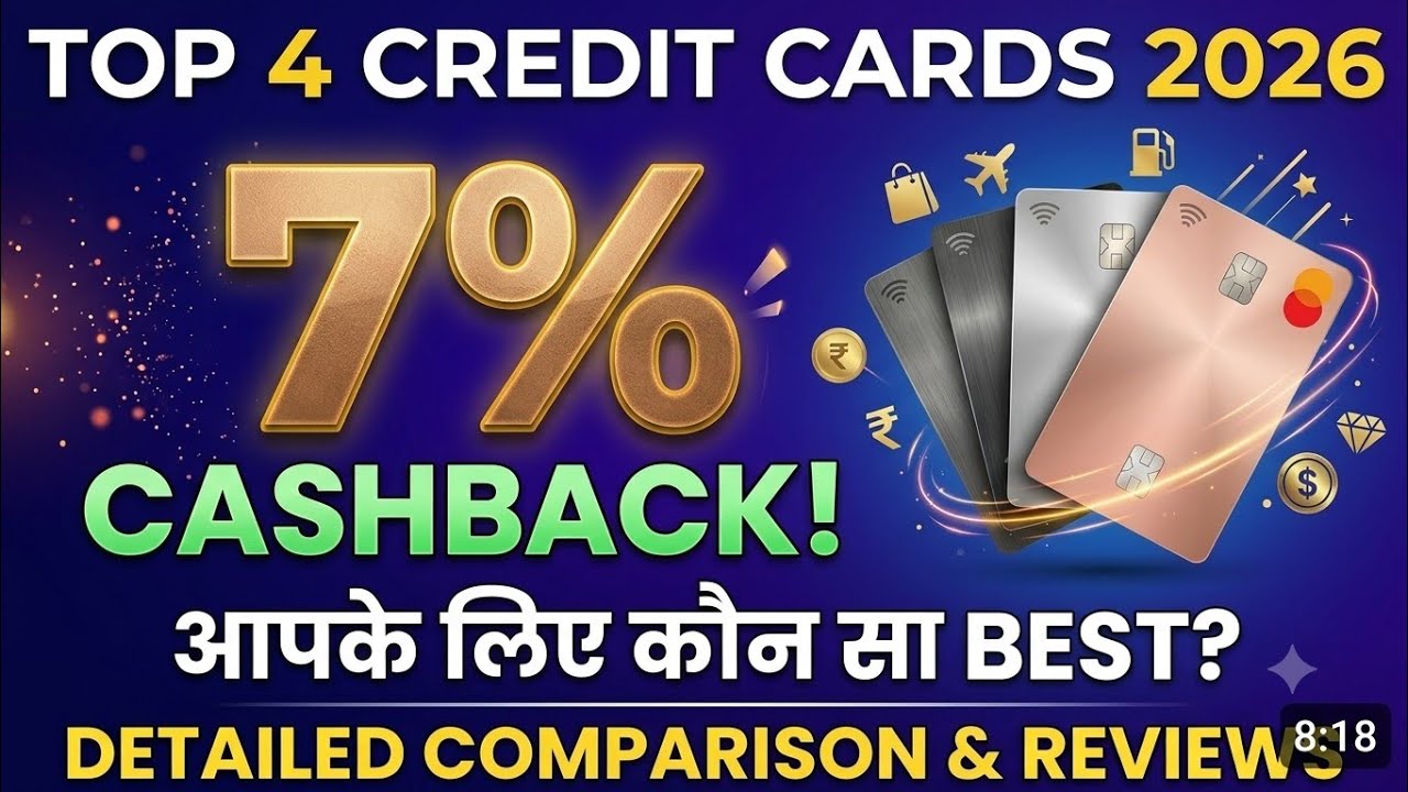 🔥 BEST 4 CASHBACK CREDIT CARDS 2026 &mdash; Detailed Comparison!