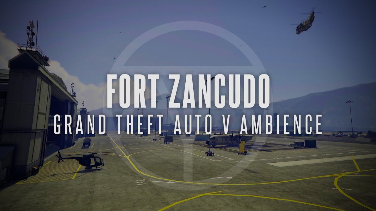 Military Vehicles And Drills In Fort Zancudo | GTA V Ambience | For Sleep, Study & Relaxation
