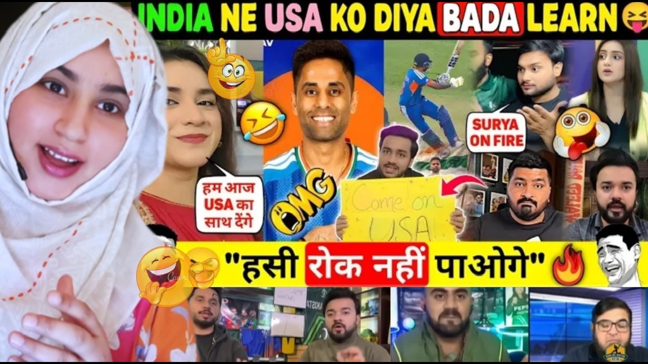 🤣 Pak Media Crying 😭After INDIA Beat USA in T20 WC 🔥 Surya 84* 😯 | CRAZY REACTION!! 🤯