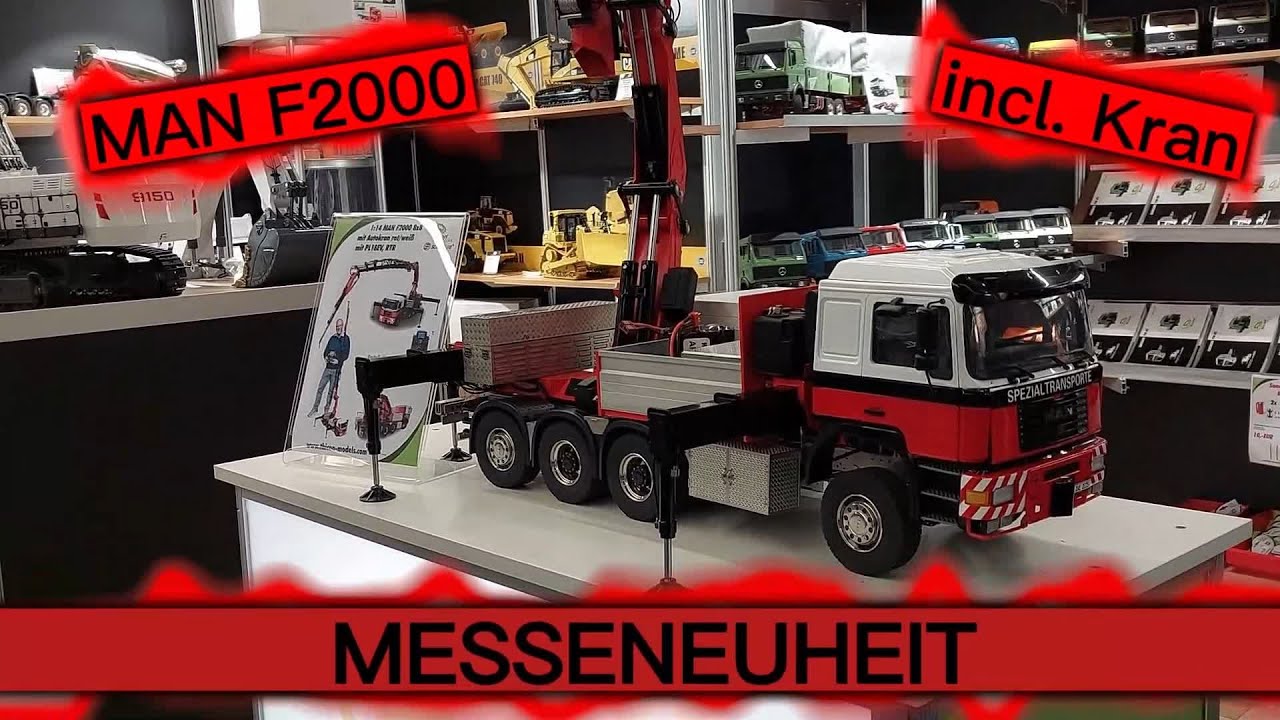 LESU MAN F2000 mit Ladekran by thicon-models - Messeneuheit Intermodellbau 2023