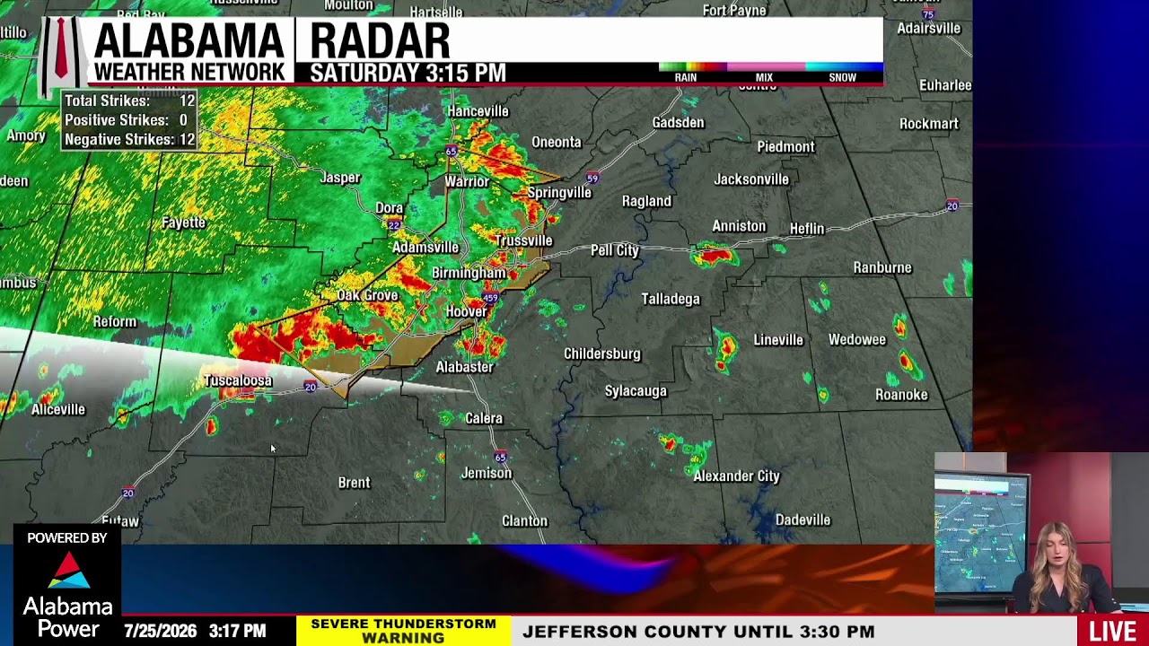 Alabama Weather Network Live Storm Coverage