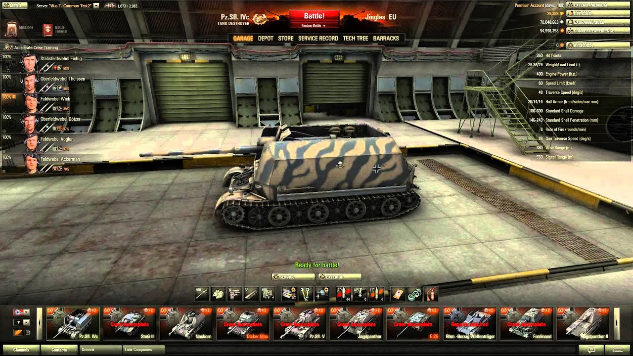 World of Tanks - Patch 8.9 test Server - The Flak Bus!
