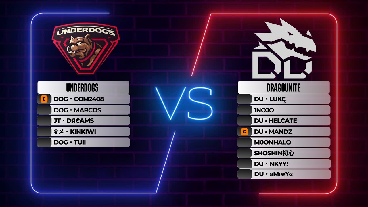 Underdogs vs Dragounite - Rodada 2 - LIGA BR 2026