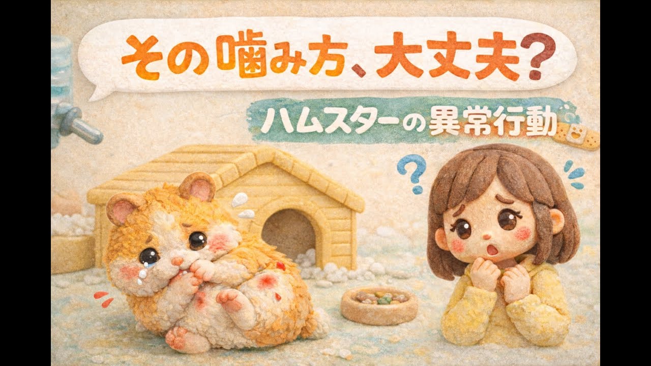 その噛み方、大丈夫？　ハムスターの異常行動