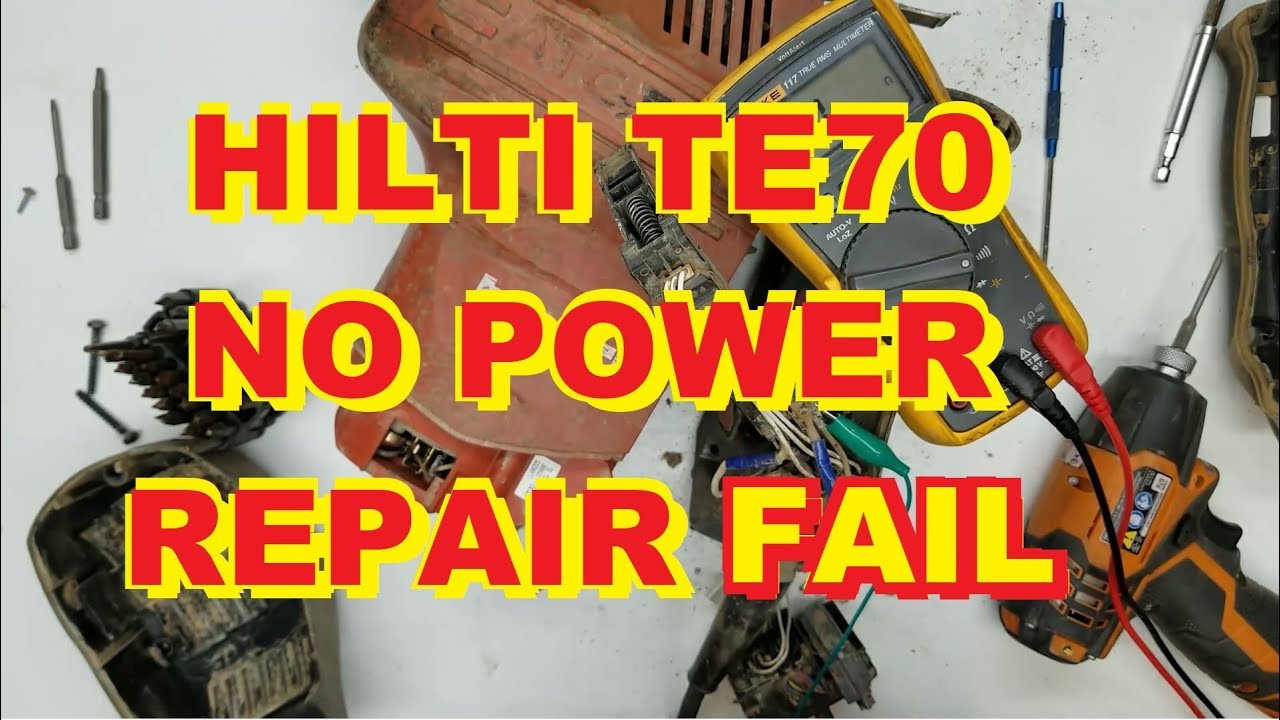 HILTI TE-70 Repair FAIL