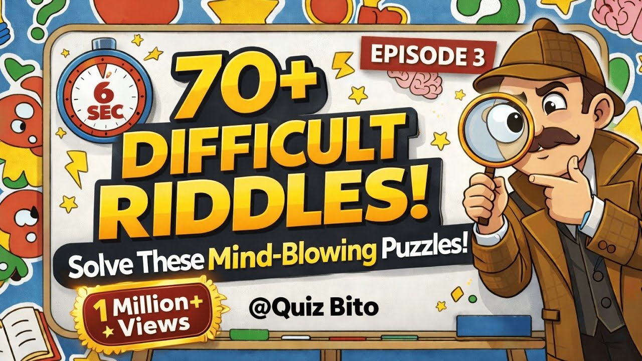 Episode 3 | Riddles | Ultimate Mind Challenge! 🤯 | Easy, Medium, Hard & Impossible Riddles