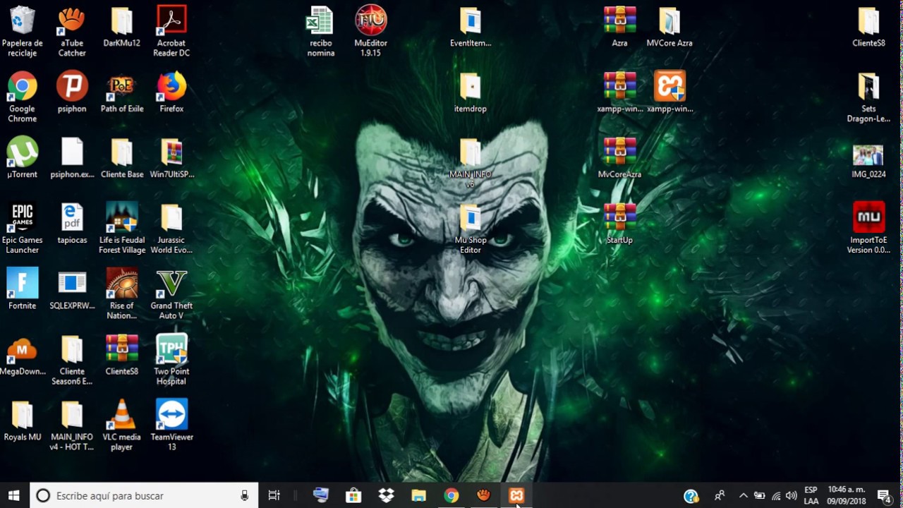 Montar p&aacute;gina web en pc con XAMPP (MuOnline)