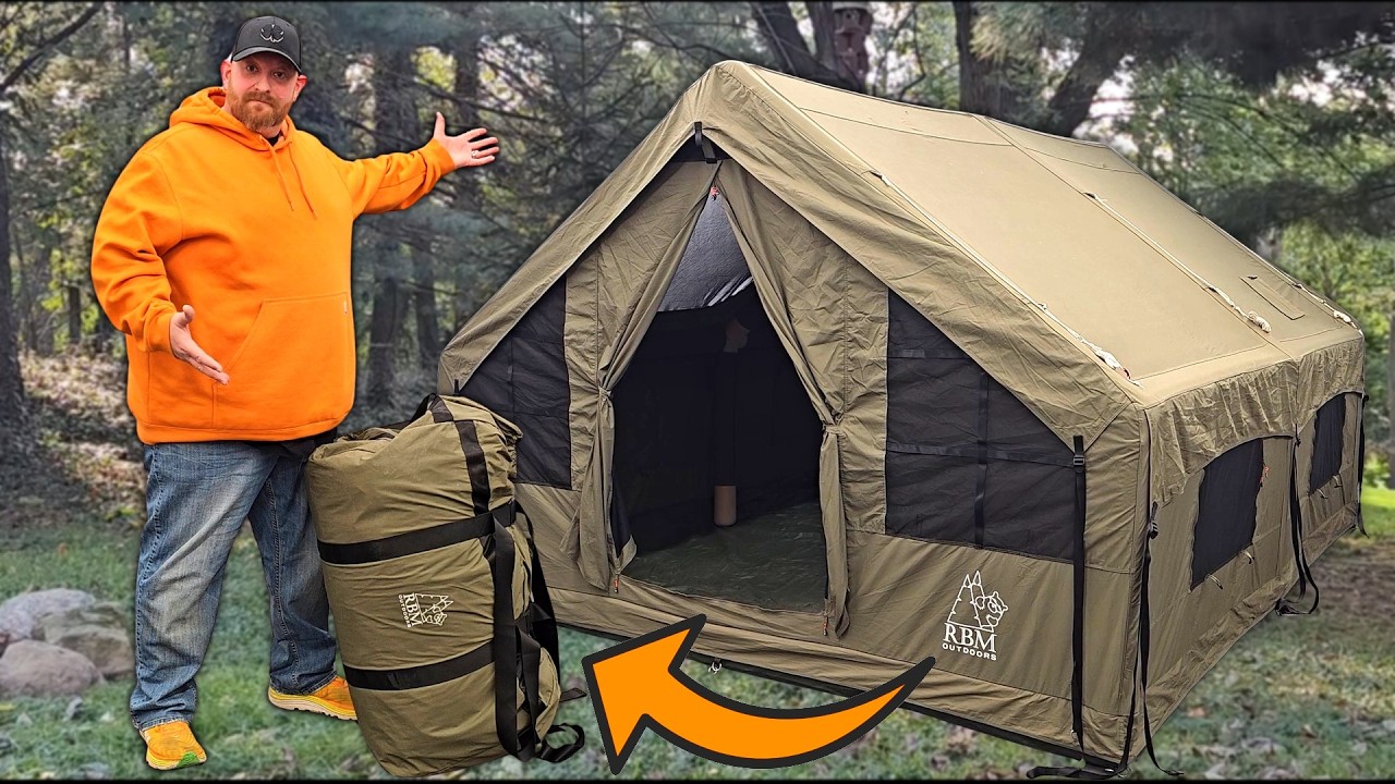 HOW TO PACK the HUGE PANDA AIR LARGE INFLATABLE TENT from RBM OUTDOORS