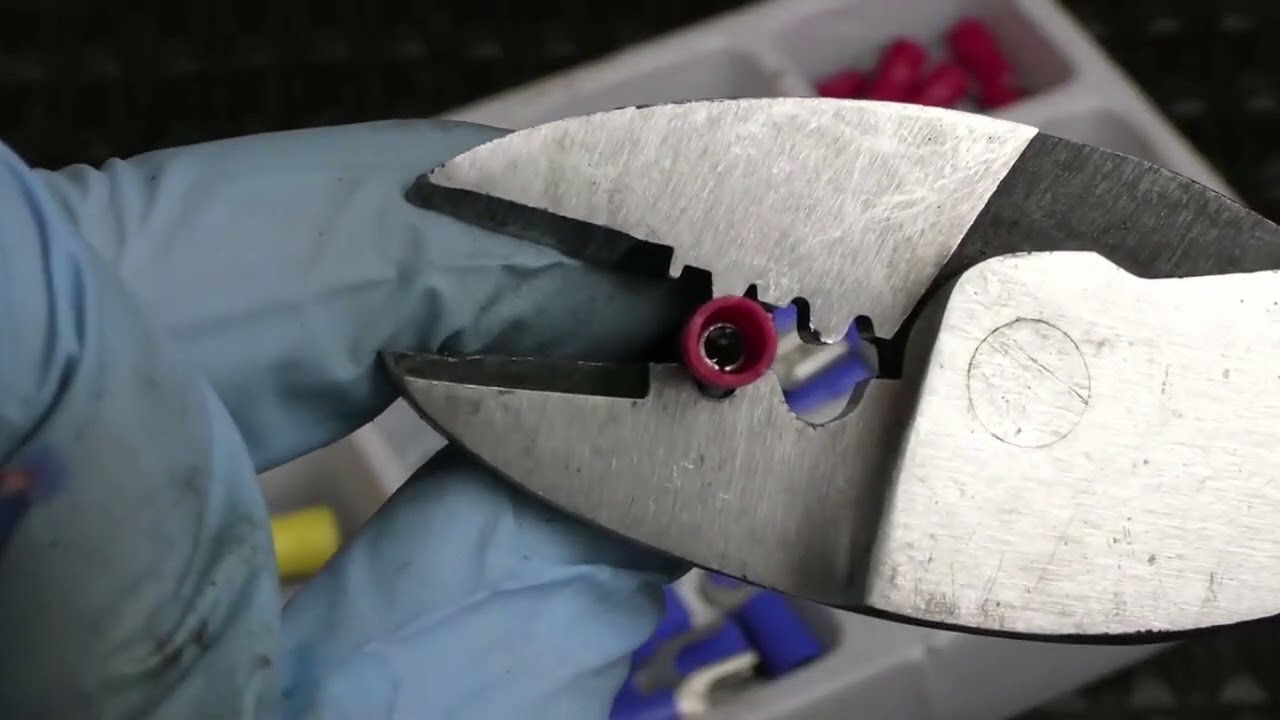 How to fix a broken wire using butt connectors