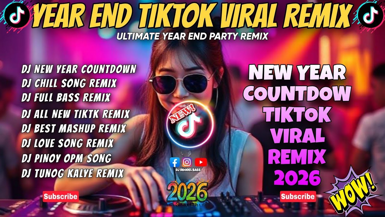 🔥BEST OF NEW YEAR COUNTDOWN MASHUP REMIX YEAR END 2025 NONSTOP TIKTOK REMIX/DJ RHODEL BASS🔥