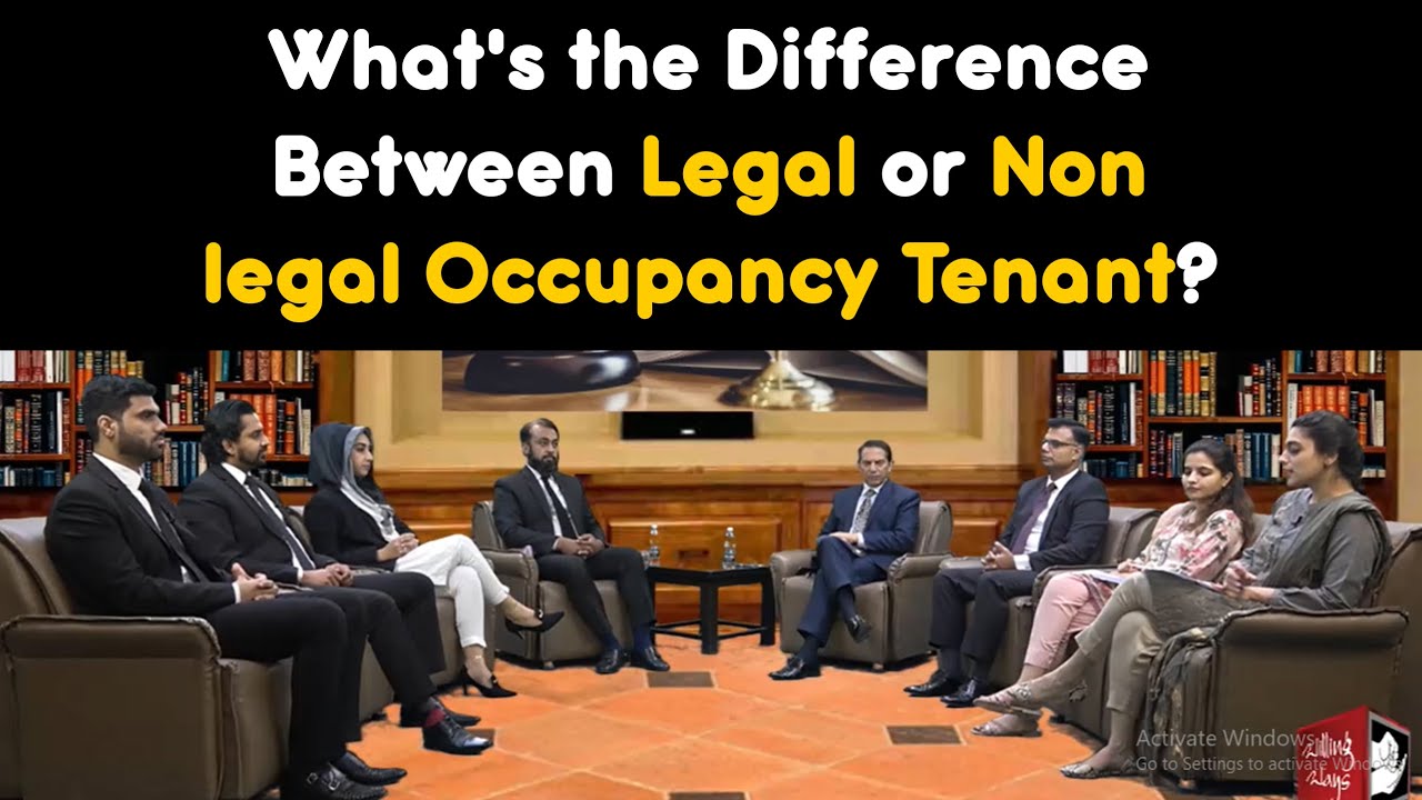 What's the difference between legal or non legal occupancy tenant?