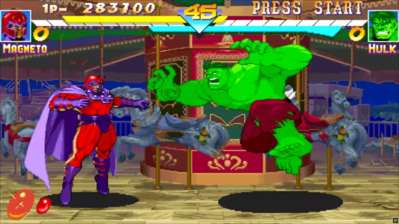 Marvel Super Heroes Magneto Arcade mode