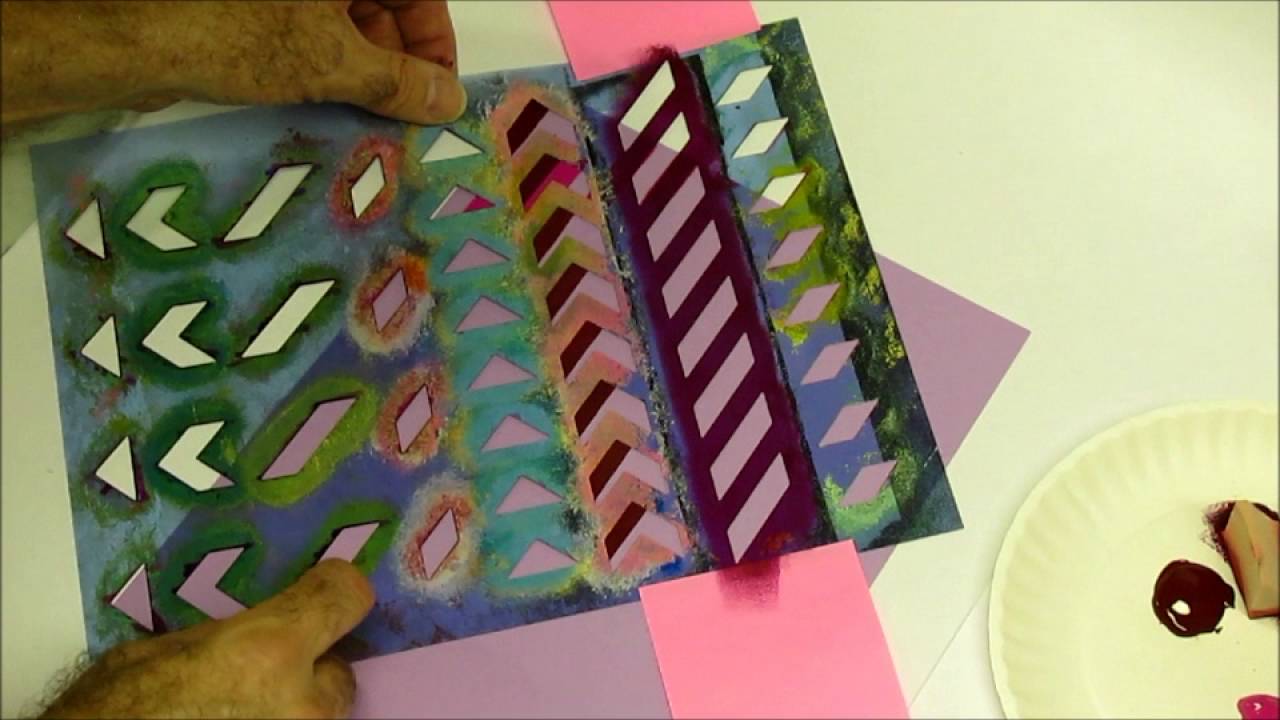 Creating a Houndstooth Pattern Using a Chevron Stencil by Andrew Borloz