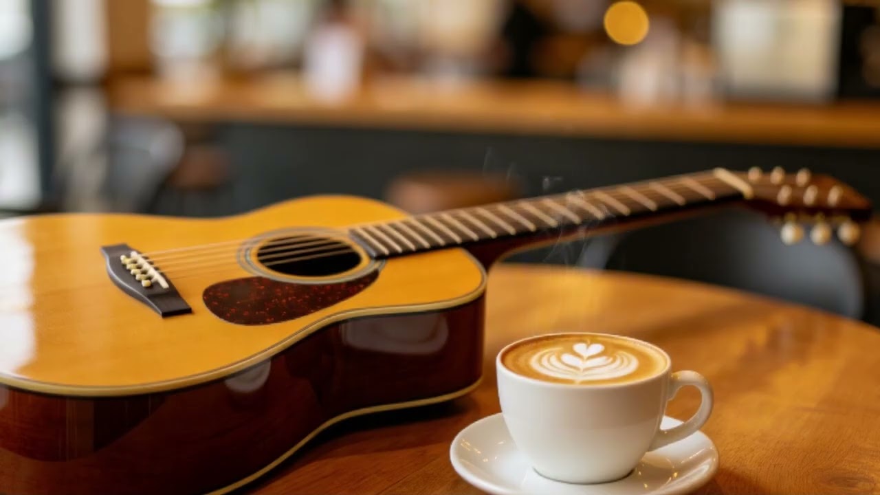 Smooth Jazz Guitar Music - Cool Cafe Vibes • Relaxing Guitar Music for Cafe, Study & Work