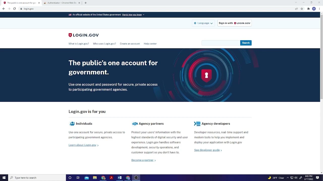 How to Use an Authenticator App for Logging into Login.gov