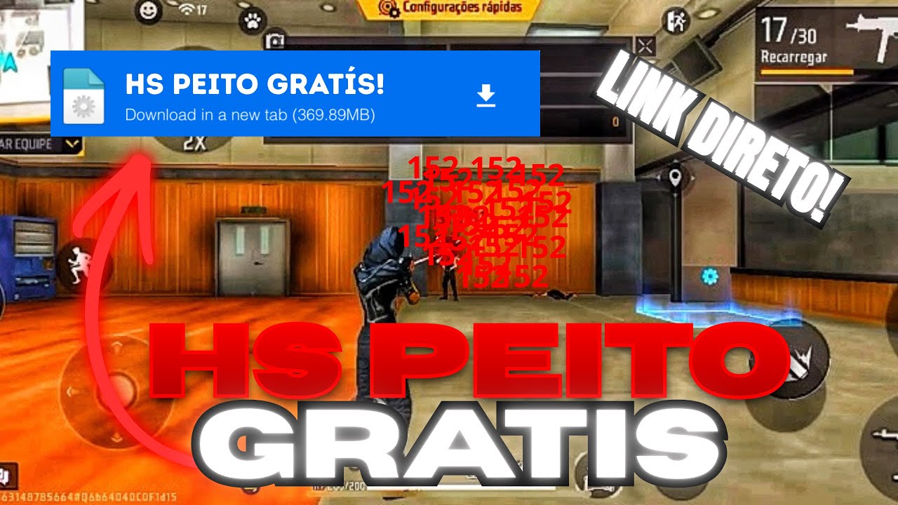 SAIUU!! HS PEITO GR&Aacute;TIS ANDROID🔥🔥 - TODAS AS VERS&Otilde;ES 🚀 - FREE FIRE 