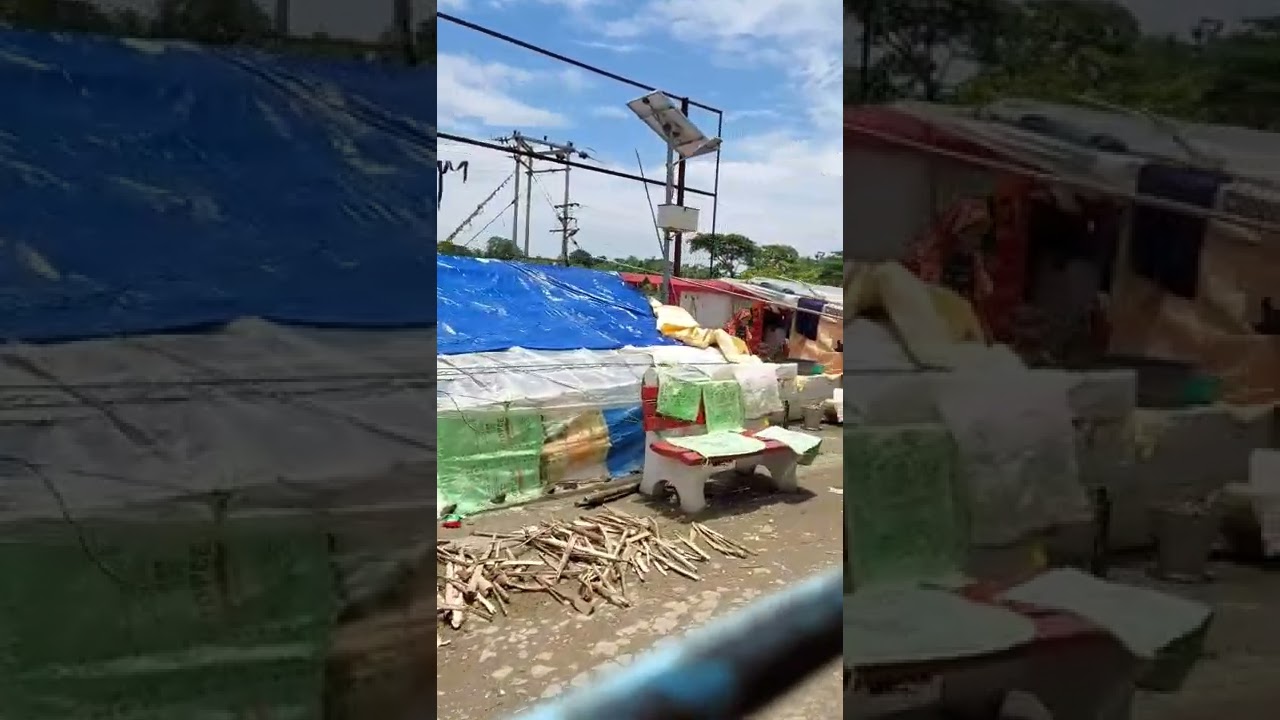 People have taken shelter at the railway station for flooding in Assam