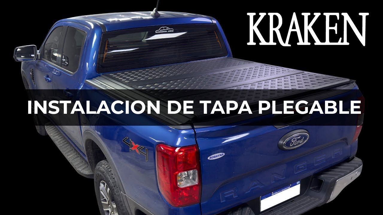 Instalación Tapa Plegable Kraken Ford Ranger 2023+