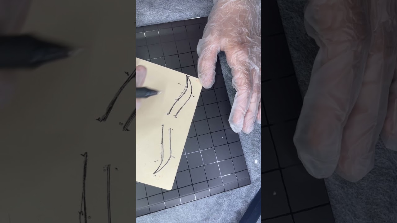 Cómo dibujar diseño de cejas en piel sintética❓para principiantes 😱