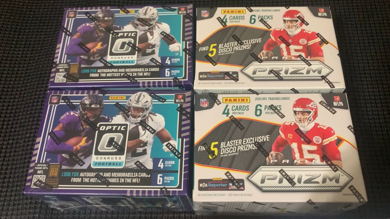 2025 Prizm Vs Optic NFL Football Blasters…