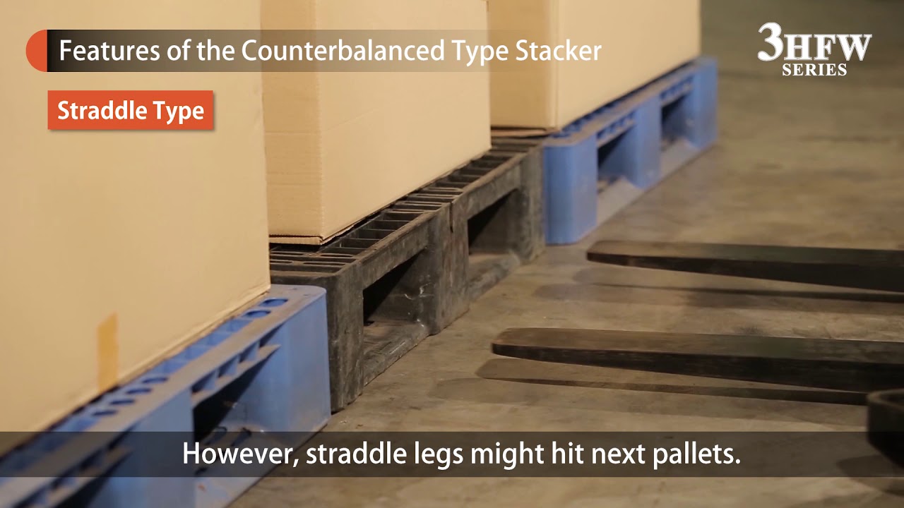 TOYOTA Electric Walkie Stacker 3HFW Series Feature of Counterbalanced Type Stacker