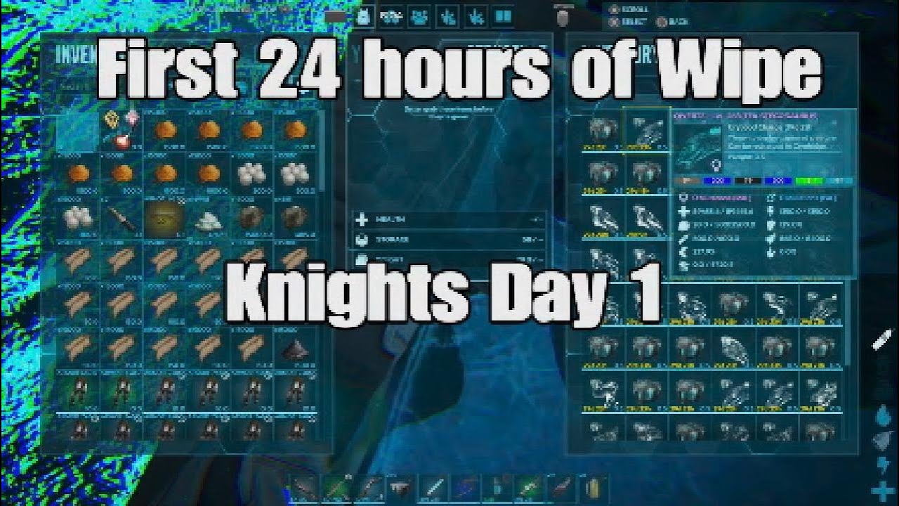 The Best First 24hrs of Wipe! #ark #ase #Knights #Vikings #Lords