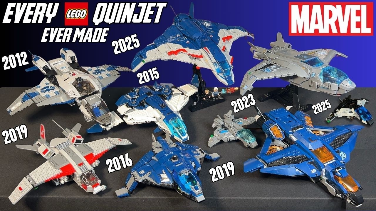 EVERY LEGO Marvel Quinjet COMPARISON (6869, 76032, 76051, 76126, 76127, 76248, 76269, 76325)