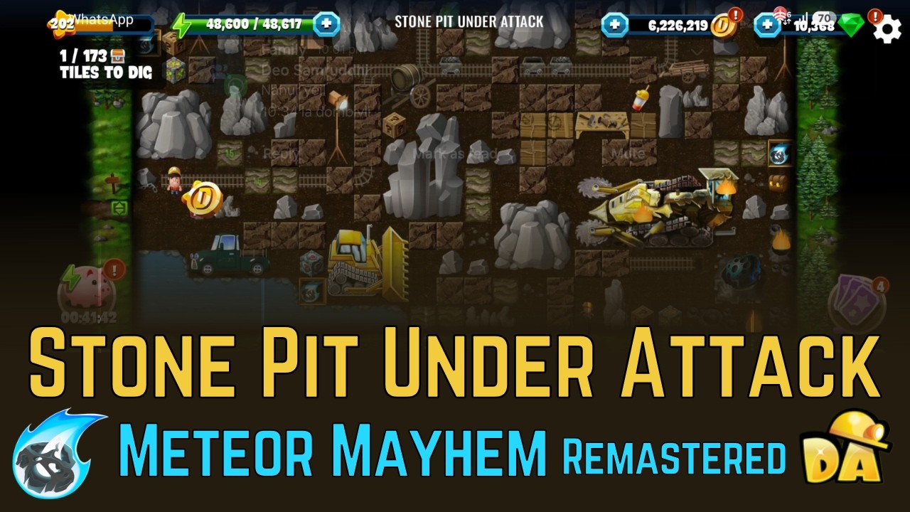 Stone Pit Under Attack - #2 Meteor Mayhem Remastered - Diggy's Adventure