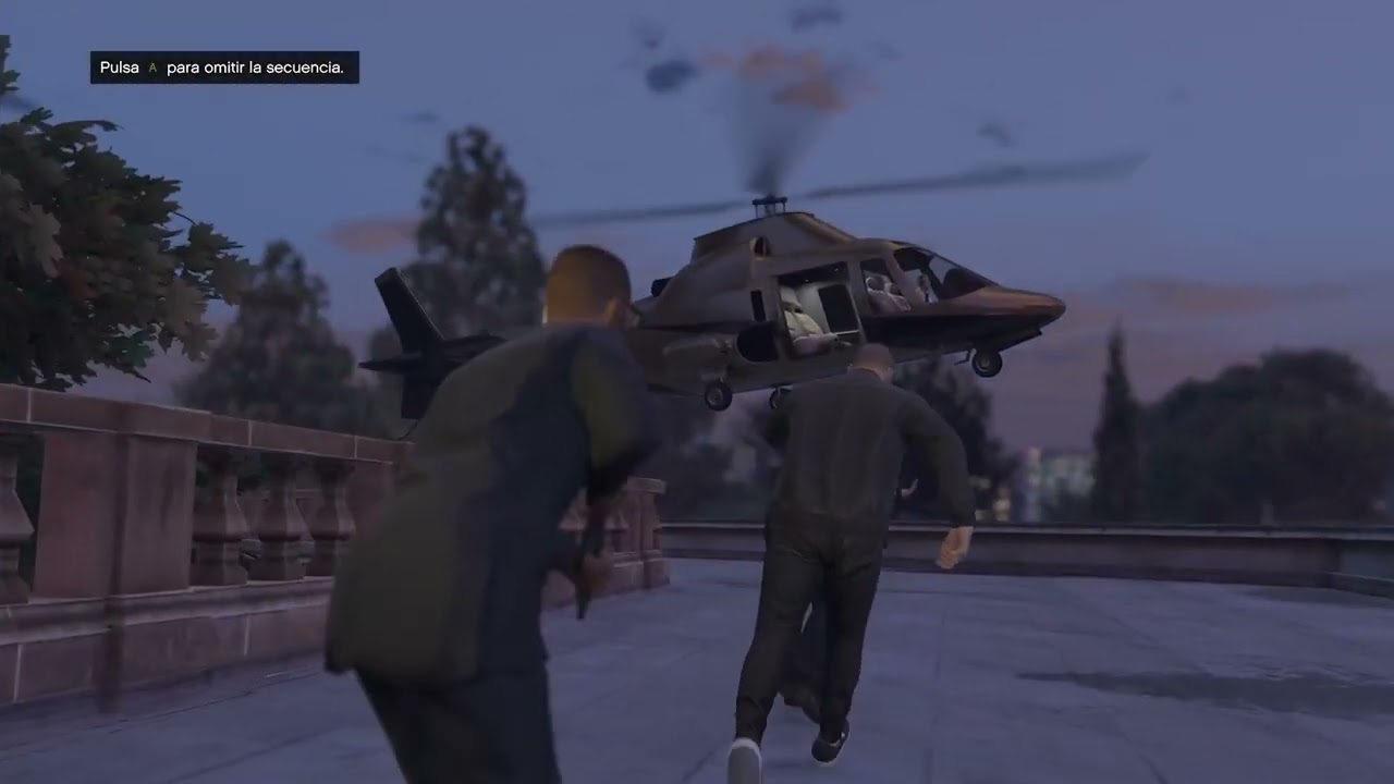jugando al gtav online haciendo las misioens de la agencia