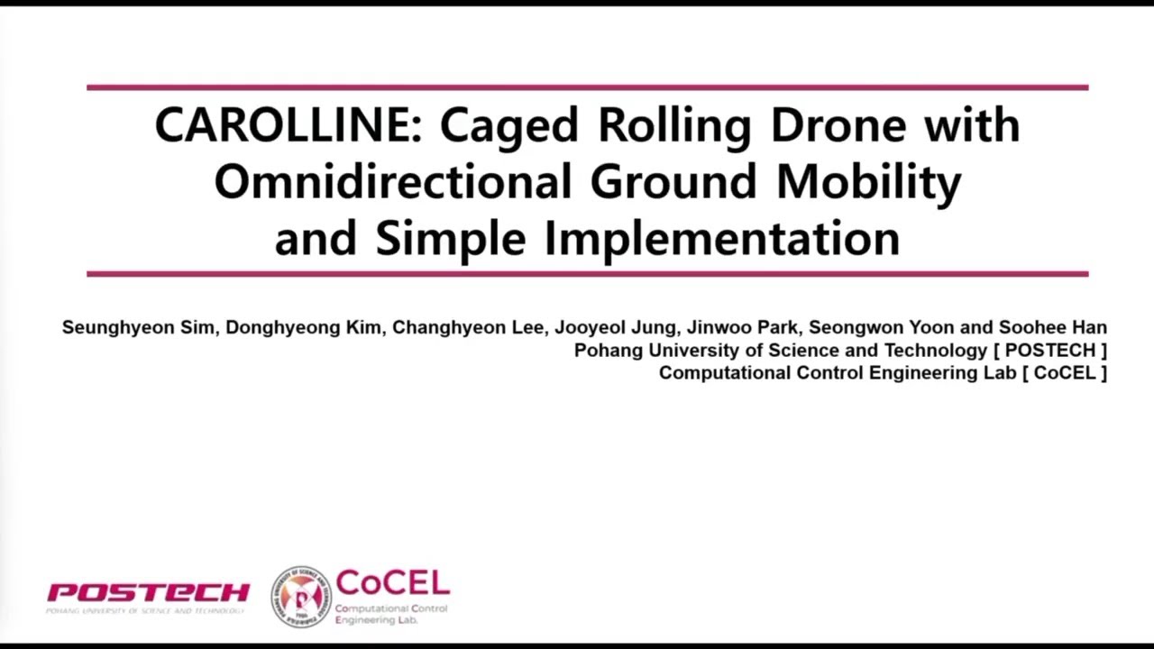 CAROLLINE: Caged Rolling Drone with Omnidirectional Ground Mobility and Simple Implementation