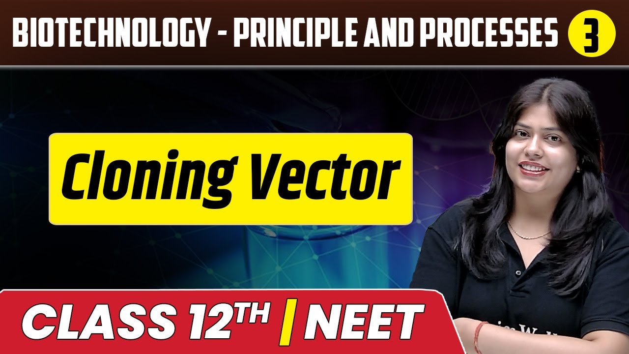 Biotechnology - Principle and Processes 03 : Cloning Vector | Class 12th/NEET