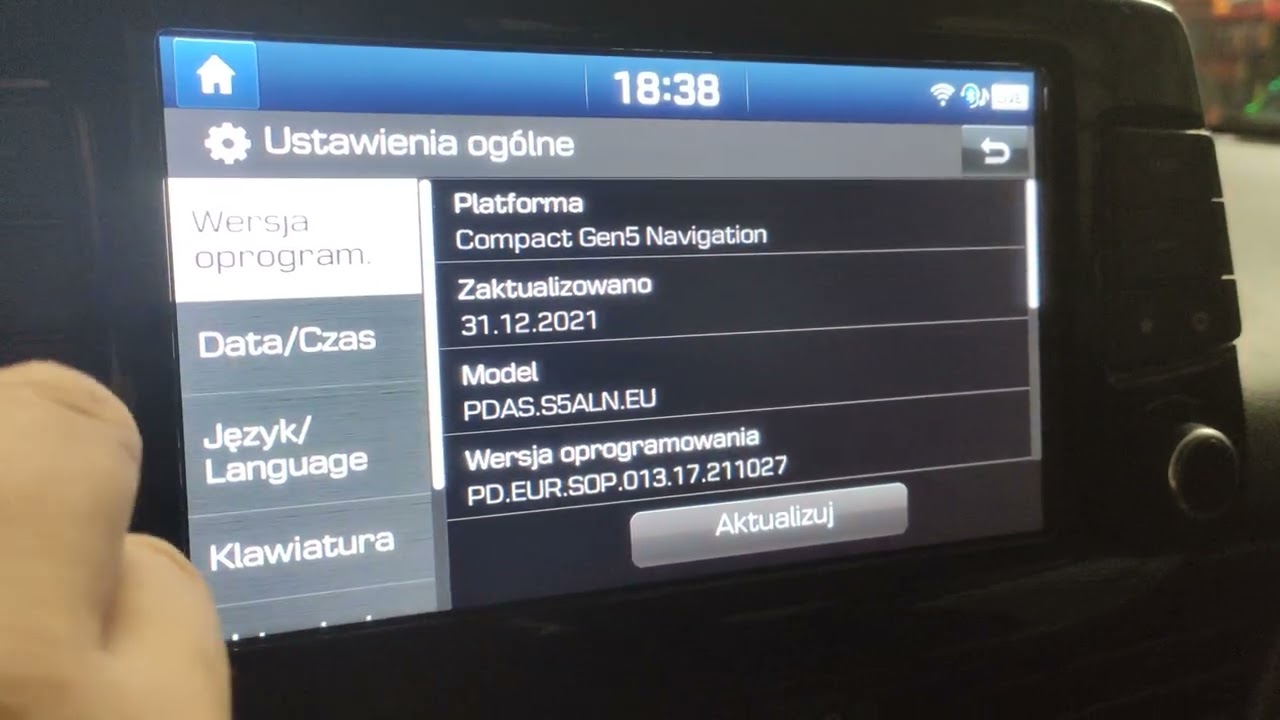 i30 PD Radio 8 cali - tryb dilera (firmware 211027)