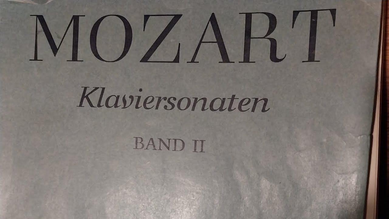 MOZART: Sonata no. 10 C major Allegro Moderato