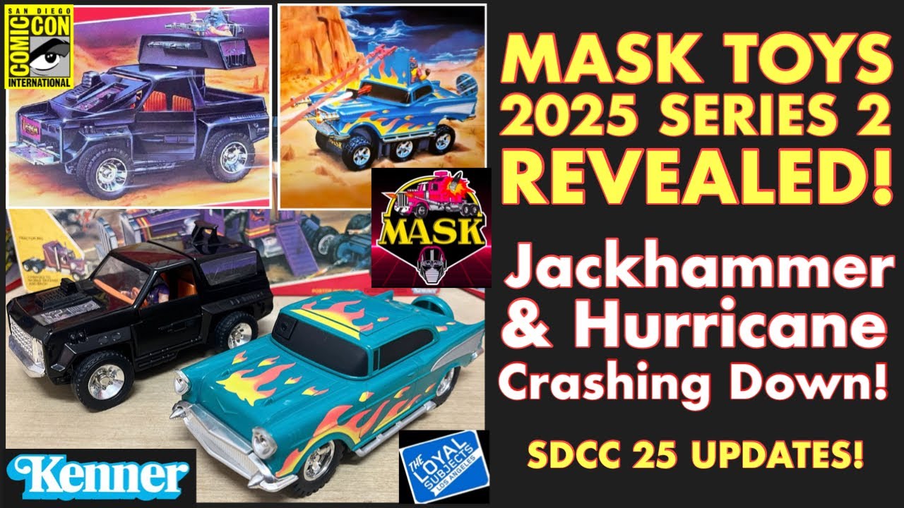 M.A.S.K. TOYS - 2025 SERIES 2 Revealed - Jackhammer & Hurricane Crashing Down!
